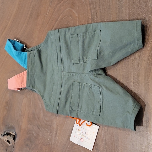 Brand New! Christian Robinson Baby Overalls, Gender Neutral Inclusive - Picture 3 of 4